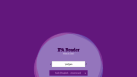 What Ipa-reader.xyz website looked like in 2020 (4 years ago)
