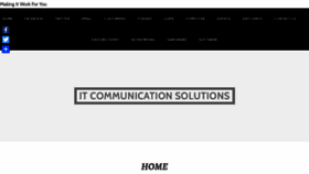 What Itcommunicationsolutions.com website looked like in 2020 (4 years ago)