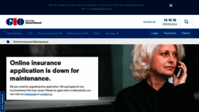 What Insurance.gio.com.au website looked like in 2020 (4 years ago)