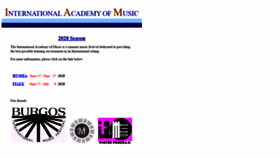 What Internationalacademyofmusic.com website looked like in 2020 (4 years ago)
