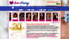 What Inter-mariage.com website looked like in 2020 (4 years ago)