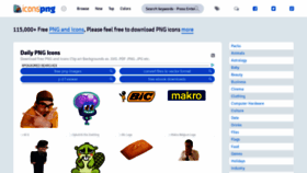 What Iconspng.com website looked like in 2020 (4 years ago)