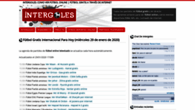 What Intergoles.es website looked like in 2020 (4 years ago)
