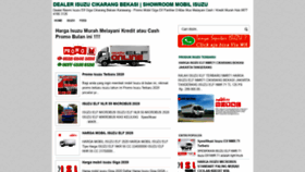 What Isuzumobil.com website looked like in 2020 (4 years ago)
