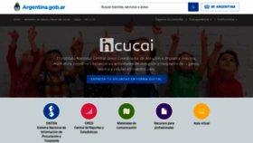 What Incucai.gov.ar website looked like in 2020 (4 years ago)