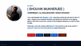 What Ishouvik.com website looked like in 2020 (4 years ago)