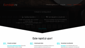 What Isondaje.ro website looked like in 2020 (4 years ago)