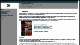 What Inductive.com website looked like in 2020 (5 years ago)