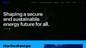 What Iea.org website looked like in 2020 (4 years ago)