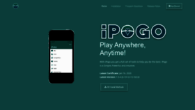 What Ipogo.app website looked like in 2020 (4 years ago)