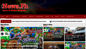 What Inews.ph website looked like in 2020 (4 years ago)
