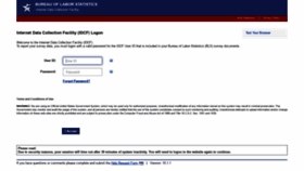 What Idcf.bls.gov website looked like in 2020 (4 years ago)