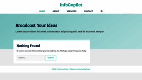 What Infocopilot.com website looked like in 2020 (4 years ago)
