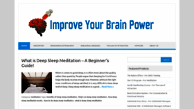 What Improveyourbrainpower.org website looked like in 2020 (4 years ago)