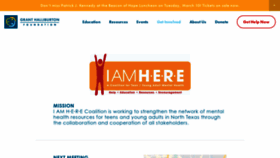 What Iamherecoalition.org website looked like in 2020 (4 years ago)