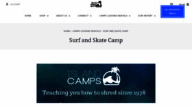 What Islandcamps.com website looked like in 2020 (4 years ago)