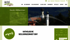 What Isny-katholisch.de website looked like in 2020 (4 years ago)