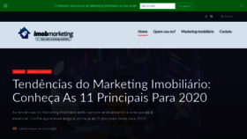 What Imobmarketing.com.br website looked like in 2020 (4 years ago)