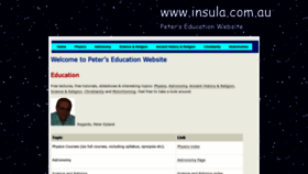 What Insula.com.au website looked like in 2020 (4 years ago)