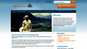 What Iyengar-yoga.org.nz website looked like in 2020 (4 years ago)