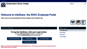What Infoshare.swic.edu website looked like in 2020 (4 years ago)
