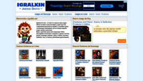 What Igralkin.es website looked like in 2020 (4 years ago)