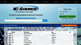 What Icsource.com website looked like in 2020 (4 years ago)
