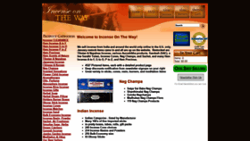 What Incenseontheway.com website looked like in 2020 (4 years ago)