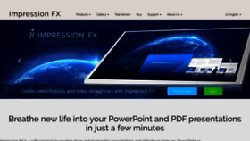 What Impression-fx.com website looked like in 2020 (4 years ago)