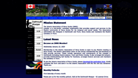 What Islamnovascotia.ca website looked like in 2020 (4 years ago)