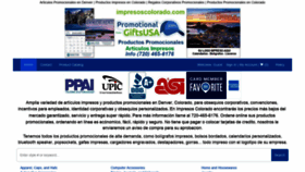 What Impresoscolorado.com website looked like in 2020 (4 years ago)