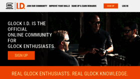 What Id.glock.com website looked like in 2020 (4 years ago)