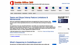 What Insideo365.com website looked like in 2020 (4 years ago)