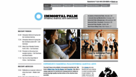 What Immortalpalm.com website looked like in 2020 (4 years ago)