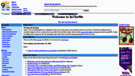What Inthe90s.com website looked like in 2020 (4 years ago)