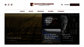 What Institutdeslibertes.org website looked like in 2020 (4 years ago)