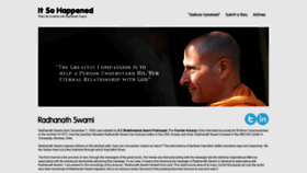 What Itsohappened.com website looked like in 2020 (4 years ago)