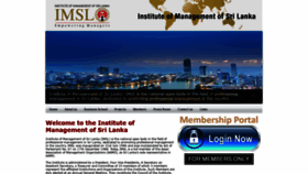 What Imsl.lk website looked like in 2020 (4 years ago)