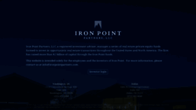 What Ironpointpartners.com website looked like in 2020 (4 years ago)