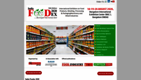 What Indiafoodex.com website looked like in 2020 (4 years ago)