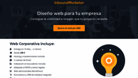 What Inboundmarketer.es website looked like in 2020 (4 years ago)