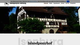 What Islandponyhof-isenburg.de website looked like in 2020 (5 years ago)
