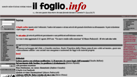 What Ilfoglio.info website looked like in 2020 (4 years ago)