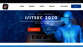 What Iitsec.org website looked like in 2020 (4 years ago)