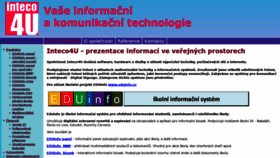 What Inteco4u.cz website looked like in 2020 (4 years ago)