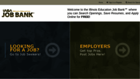 What Illinoiseducationjobbank.org website looked like in 2020 (4 years ago)
