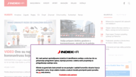 What Index.hr website looked like in 2020 (4 years ago)