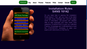 What Installationrulesstudymate.co.za website looked like in 2020 (4 years ago)