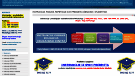 What Instrukcije-poduka.com website looked like in 2020 (4 years ago)