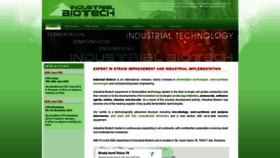 What Industrialbiotech.biz website looked like in 2020 (4 years ago)